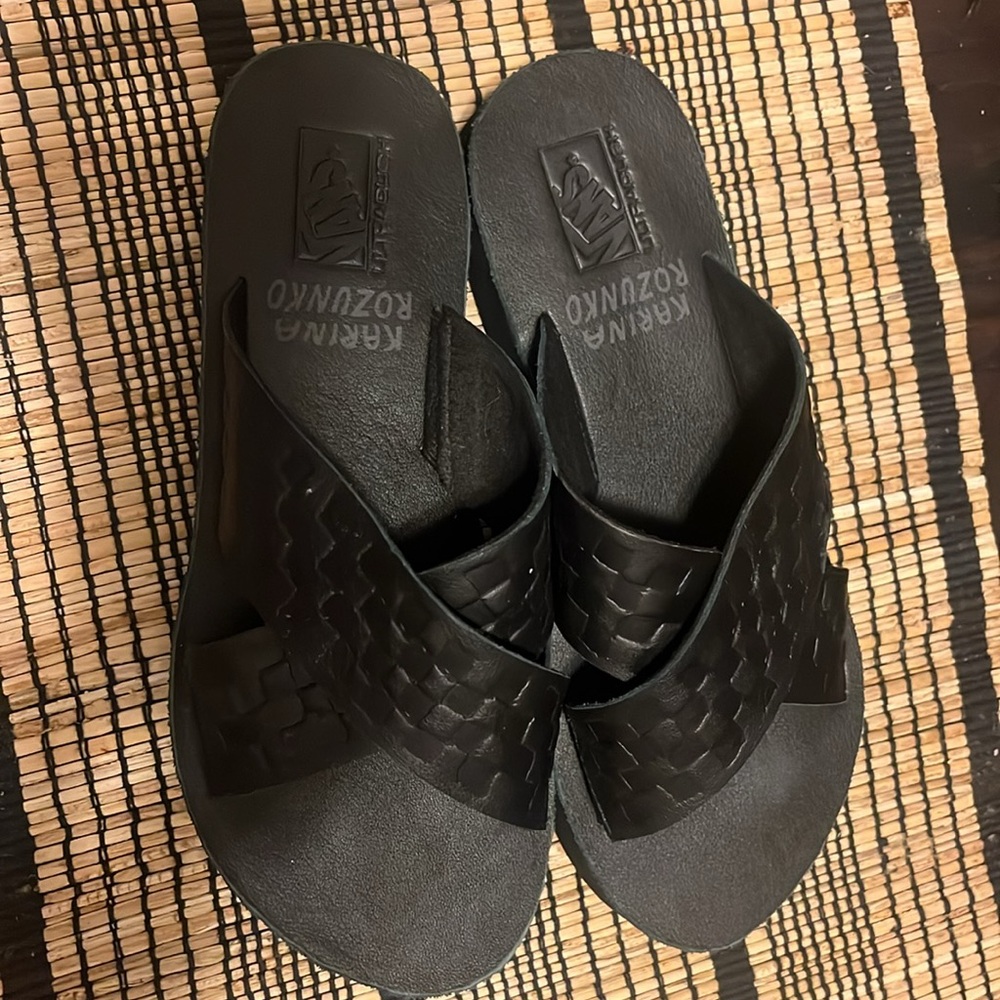 Vans Karina Rozunko ultracush sandals size 6.5